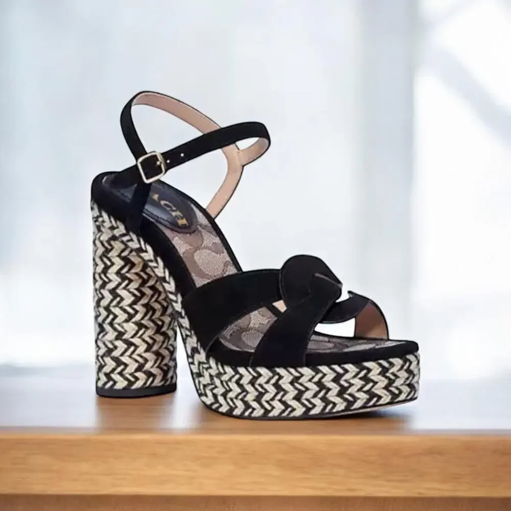Coach C2314 Talina Platform Sandal Size 8B